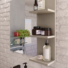 Armário De Banheiro Nordic 1 Porta 1 Gaveta Com Espelho E Cub