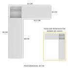 Armário De Banheiro Para Vaso Sanitário  C/ Suporte Para Pape