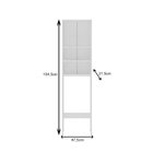 Armário De Banheiro Para Vaso Sanitário Com 2 Portas E 2 Nich