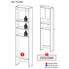 Armário De Banheiro Para Vaso Sanitário Multimóveis Com 2 Por