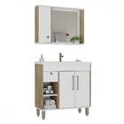 Armário De Banheiro Patina 3 Portas 1 Gaveta Com Cuba Branco/