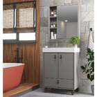 Armário De Banheiro Punta 60 Com Espelho 3 Portas E 1 Gaveta