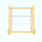 Armário De Banheiro Suspenso 2 Portas Arya  Branco Amarelo