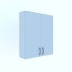 Armário De Banheiro Suspenso 2 Portas Arya  Branco Cinza Cris