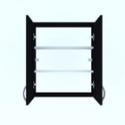 Armário De Banheiro Suspenso 2 Portas Arya  Branco Preto