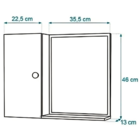 Armário De Banheiro Suspenso C/Espelho E Prateleira Riga - Br