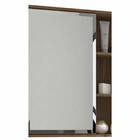 Armário De Banheiro Treviso Com Espelho 1 Pt Amêndoa