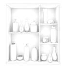 Armário De Banheiro Treviso Com Espelho 1 Pt Amêndoa