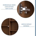 Armário De Banheiro Treviso Com Espelho 1 Pt Amêndoa