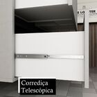 Armário De Banheiro Urban 3 Gavetas Mdp Argento/preto 59526 -