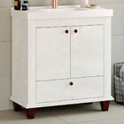 Armário De Banheiro Valência 2 Portas 1 Gaveta Cristal - Móve