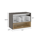 Armário De Banheiro Vicenza 1 Gaveta 100% Mdf Magneto/cosmopo