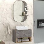 Armário De Banheiro Vicenza 1 Gaveta 100% Mdf Magneto/cosmopo