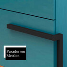 Armário De Banheiro Viso 3 Gavetas 100% Mdf Azul 512125 - Móv