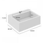 Armário De Banheiro Viso 3 Gavetas 100% Mdf Tea 512127 - Móve