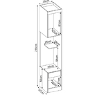 Armario De Cabeceira Modulado Para Quarto Modena Amendola Bra