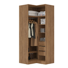 Armário De Canto 2 Portas 2 Portas E 3 Gavetas Tóquio Amêndol