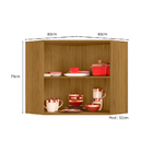 Armário De Canto 80cm Criare Freijo Off Acetinado - Ssx Multi