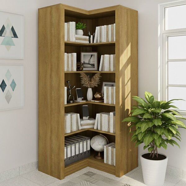 Armário De Canto Aberto Com 6 Prateleira Me4132