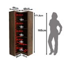 Armário De Canto Aberto Com 6 Prateleira Me4132