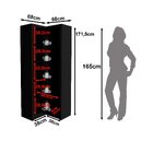 Armário De Canto Aberto Com 6 Prateleira Me4132