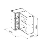 Armário De Canto Aéreo 90cm Michelangelo/matisse Linea Brasil