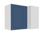 Armário De Canto Aéreo Pérola Yescasa Azul/branco