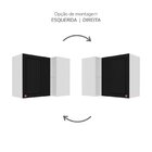 Armário De Canto Aéreo Pérola Yescasa Preto/branco