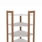 Armário De Canto Amêndoa/branco