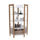 Armário De Canto Amêndoa/branco