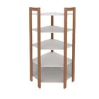 Armário De Canto Amêndoa/branco