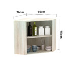 Armário De Canto Diagonal Luciane 2 Portas Lis