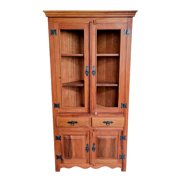 Armário De Canto Rústico Opala Em Madeira De Demolição - Cód