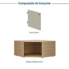 Armário De Canto Suspenso 40cm Módulo Frame Cabecasa Madeirao