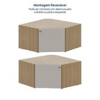 Armário De Canto Suspenso 40cm Módulo Frame Cabecasa Madeirao