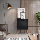 Armário De Châo Buffet Decorativa Preto Luxo