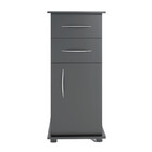 Armario De Chao Preto Com Rodinha Gabinete Para Banheiro - Es