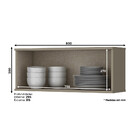 Armário De Cozinha 01 Porta Basculante 80 Cm Évelin Henn