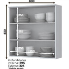 Armário De Cozinha 02 Portas 80 Cm Nova York Henn