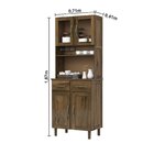 Armário De Cozinha 04 Portas 02 Gavetas Madeira Maçica Pinus