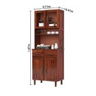 Armário De Cozinha 04 Portas 02 Gavetas Madeira Maçica Pinus