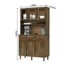 Armário De Cozinha 06 Portas 03 Gavetas Madeira Maçica Pinus