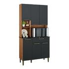 Armário De Cozinha 100% Mdf 6 Portas Com Espaço Para Forno/mi