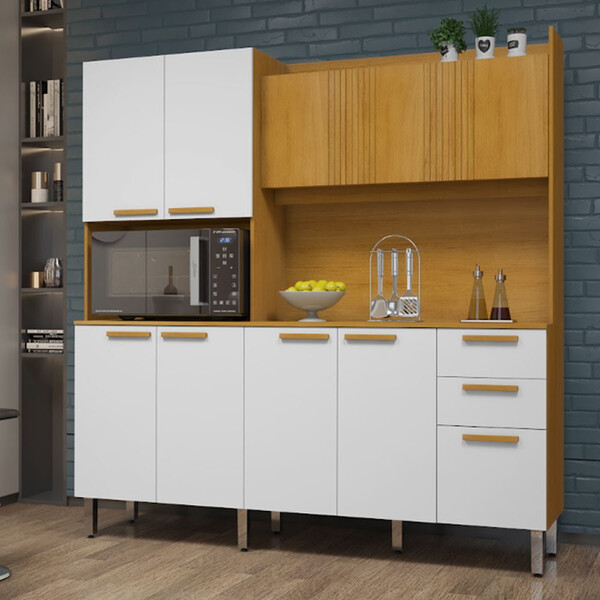 Armário De Cozinha 10 Portas 2 Gavetas Jean