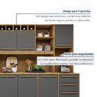 Armário De Cozinha 11 Portas 2 Gavetas Agata Cinamomo/grafite