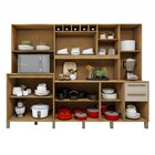 Armário De Cozinha 11 Portas 2 Gavetas Agata Cinamomo/off Whi