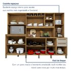 Armário De Cozinha 11 Portas 2 Gavetas Agata Cinamomo/off Whi