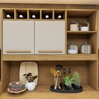 Armário De Cozinha 11 Portas 2 Gavetas Agata Cinamomo/off Whi