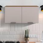 Armário De Cozinha 120cm Suspenso Carvalho Oak Off White Cora