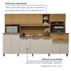 Armário De Cozinha 13 Portas 2 Gavetas Capitólio Cinamomo/off